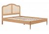 4ft6 Double Leonie French Style,Oak & Rattan Wood Wooden Bed Frame 8